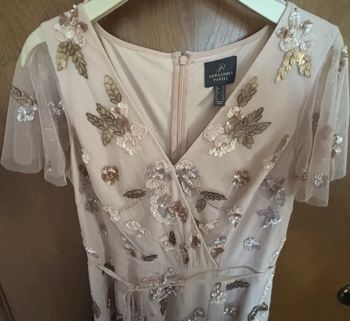 Adrianna Papell Chiffon Short Sleeve Dresses for Women for sale | eBay Adrianna Papell Chiffon Short Sleeve Dresses for Women for sale | eBay