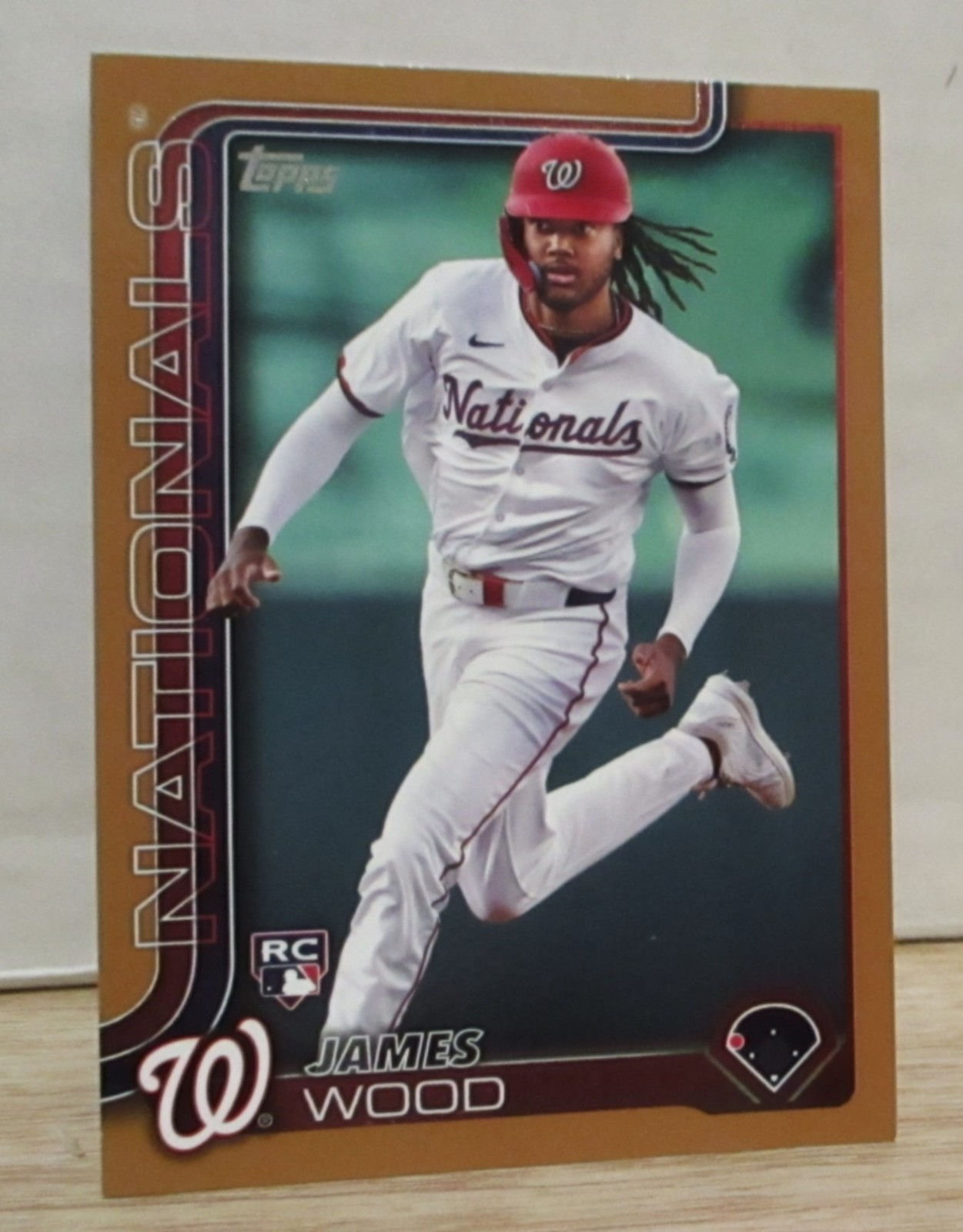 2025 Topps Ser.1 #181 James Wood Gold SER .1362/2025 Washington Nationals