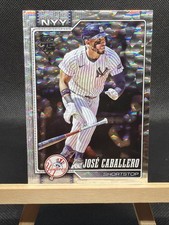 2026 Topps Series 1 Jose Caballero Silver Crackle Foil #88 New York Yankees