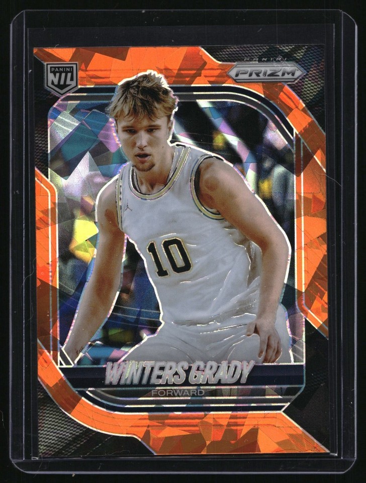 2025 -26 Panini Prizm Basketball Winters Grady Orange Ice #112 Michigan 2025-26 Panini Prizm Basketball Winters Grady Orange Ice #112 Michigan