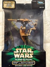 Star Wars Power of the Force STAP & Battle Droid Episode I Sneak Preview Figure