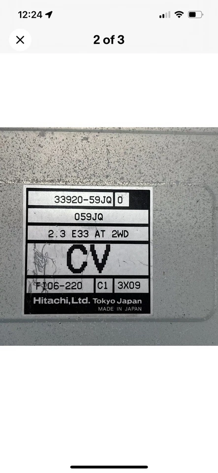 2004-2005 Suzuki Aerio ecu ecm computer 33920-59JQ0 - Image 2 of 3