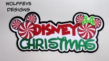 CRAFTECAFE DISNEY CHRISTMAS TITLE paper piecing scrapbook die cut piece 3D page