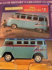 Johnny WHITE Lightning TEAL 1960s VOLKSWAGEN VW BUS 3 Classic Gold