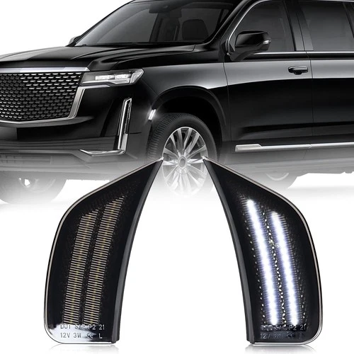Smoked Lens LED Side Marker Lights for 2021-2024 2PCS - product listing photo