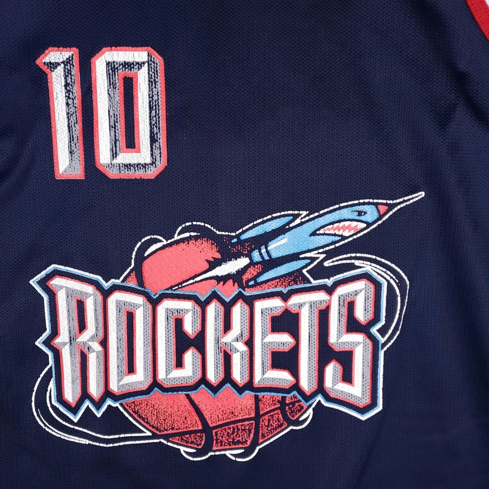 Vintage Champion Houston Rockets Sam Cassell #10 Jersey Size 48 90s NBA Rare - Image 4 of 4