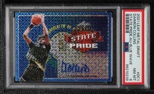 2021-22 Leaf Metal State Pride Blue Mojo 8/20 Daimion Collins PSA 8 Auto 8d2