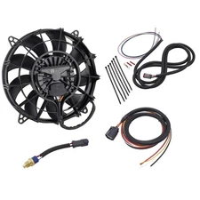 SPAL Plus Series Curved Blade Electric Fan, 10 Inch w/Install Kit