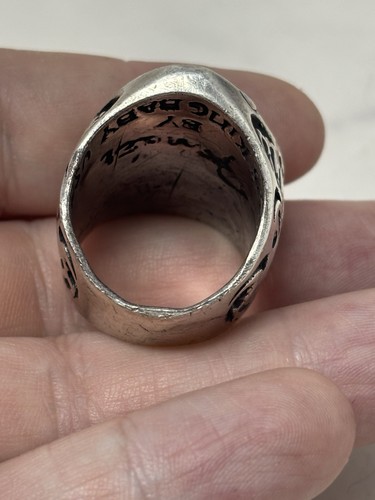 "RETIRED" LARGE King Baby STUDIO FENDER STERLING RING 50 gram-COLLECTOR Size 11 - Picture 3 of 14