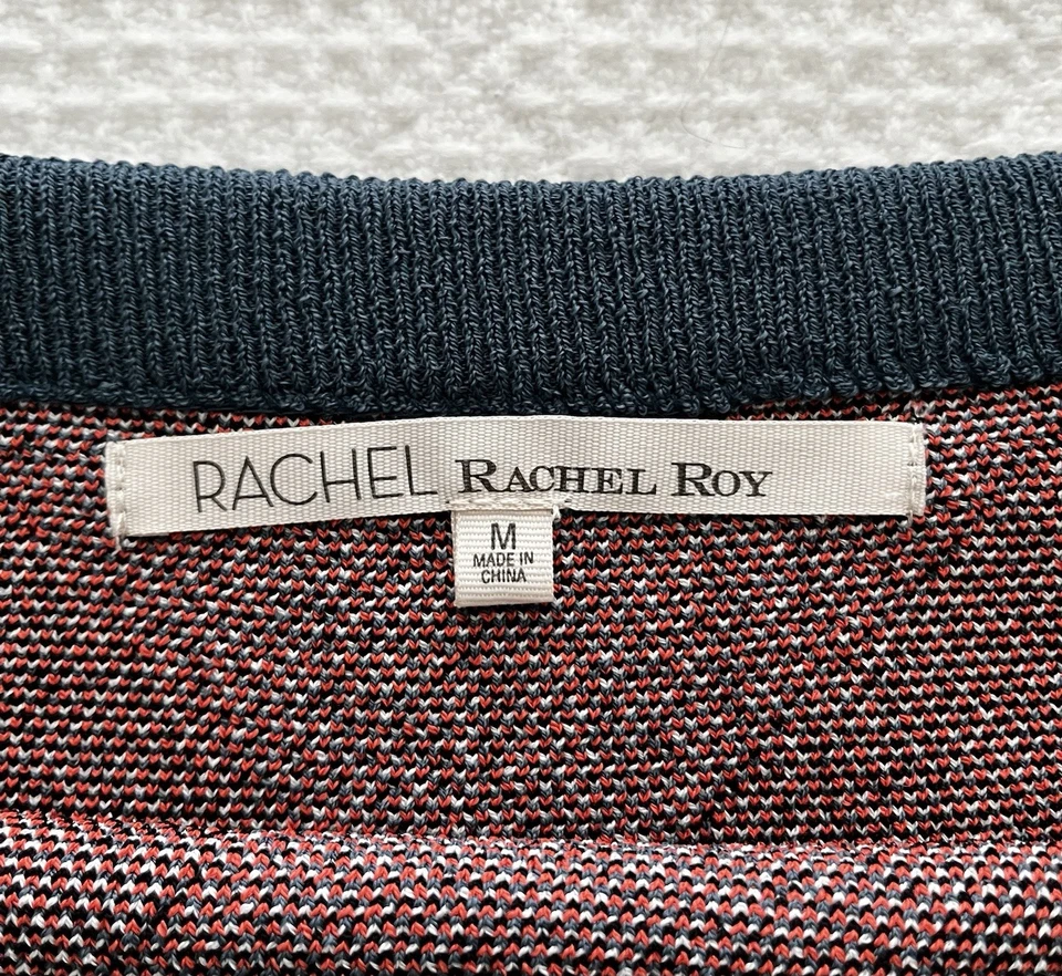 Falda Rachel by Rachel Roy para mujer mediana naranja azul estampado azteca ceñida al cuerpo mini Foto 2 de 4
