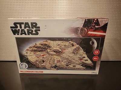 Brand New DISNEY Star Wars Millennium Falcon Paper 4D PUZZ Model Kit 216pcs