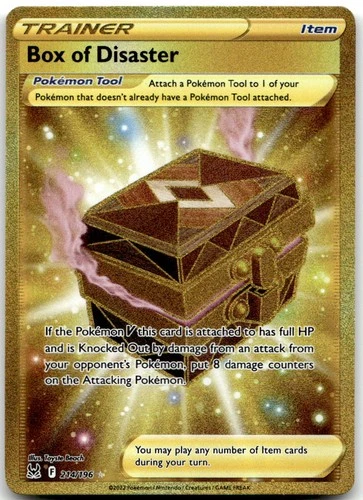 Box of Disaster 214/196 Secret Rare Lost Origin Pokemon Holo Near Mint