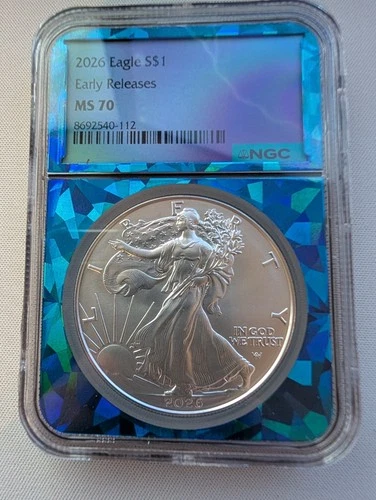 2026 American Eagle Silver Dollar 1 oz NGC MS 70 Early Releases Business Strike