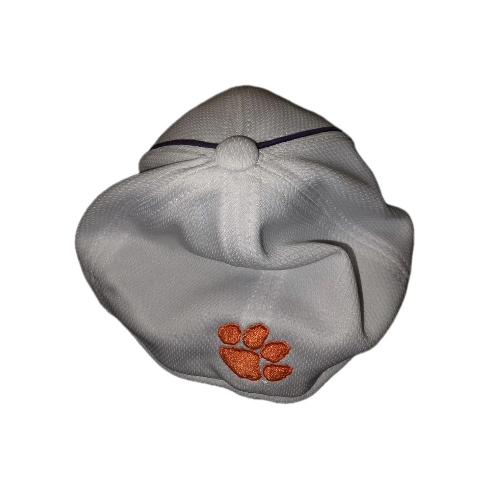 Sombrero Clemson Tigers Naranja "C" Logo Blanco One Fit Foto 2 de 3