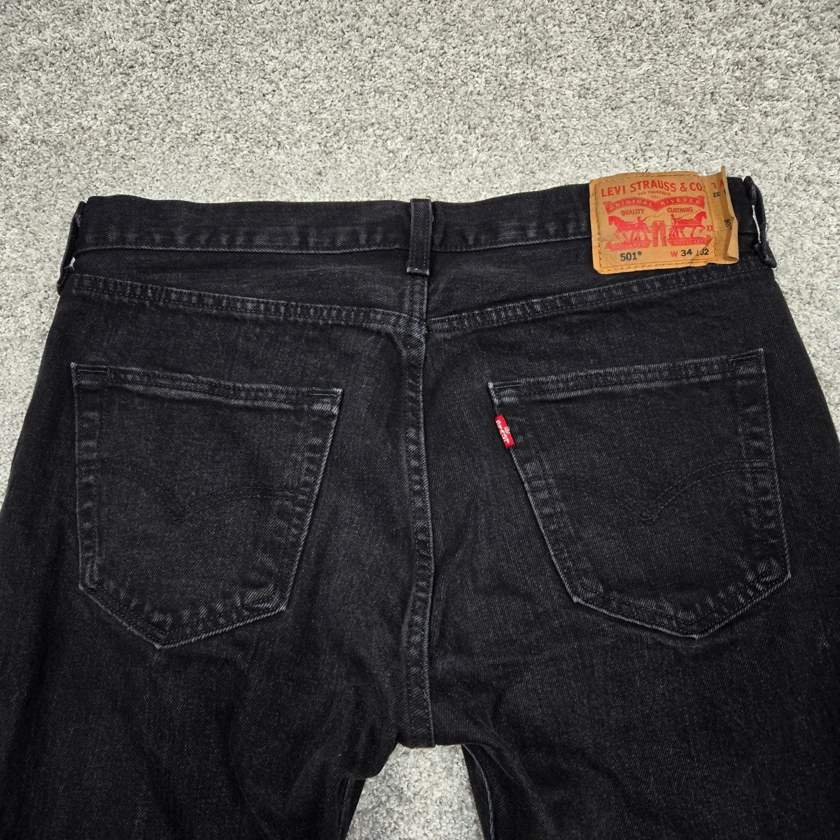 Black Levi's 501 Jeans for Men for sale | eBay
