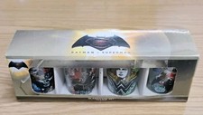 BATMAN V SUPERMAN-DAWN OF JUSTICE GLASSWEAR SET 1.5 OZ EACH SET OF 4
