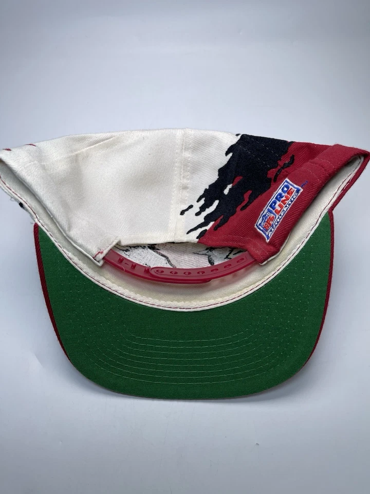 Auténtico Snapback Vintage Pintura Salpicadura Logo Atlético Arizona Cardinals Pro Line Foto 4 de 4