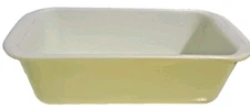 Vintage PYREX Loaf Pan #213 Desert Dawn Yellow Speckled 1.5 Qt Ovenware.