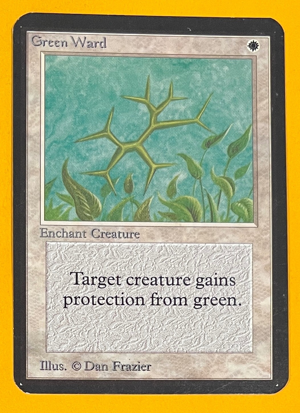 MTG GREEN WARD Alpha (OldManMTG 013-632)