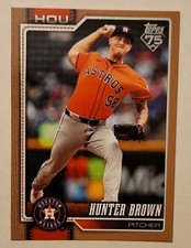 2026 Topps Series 1 Gold Parallel Hunter Brown #264 /2026 Astros Baseball