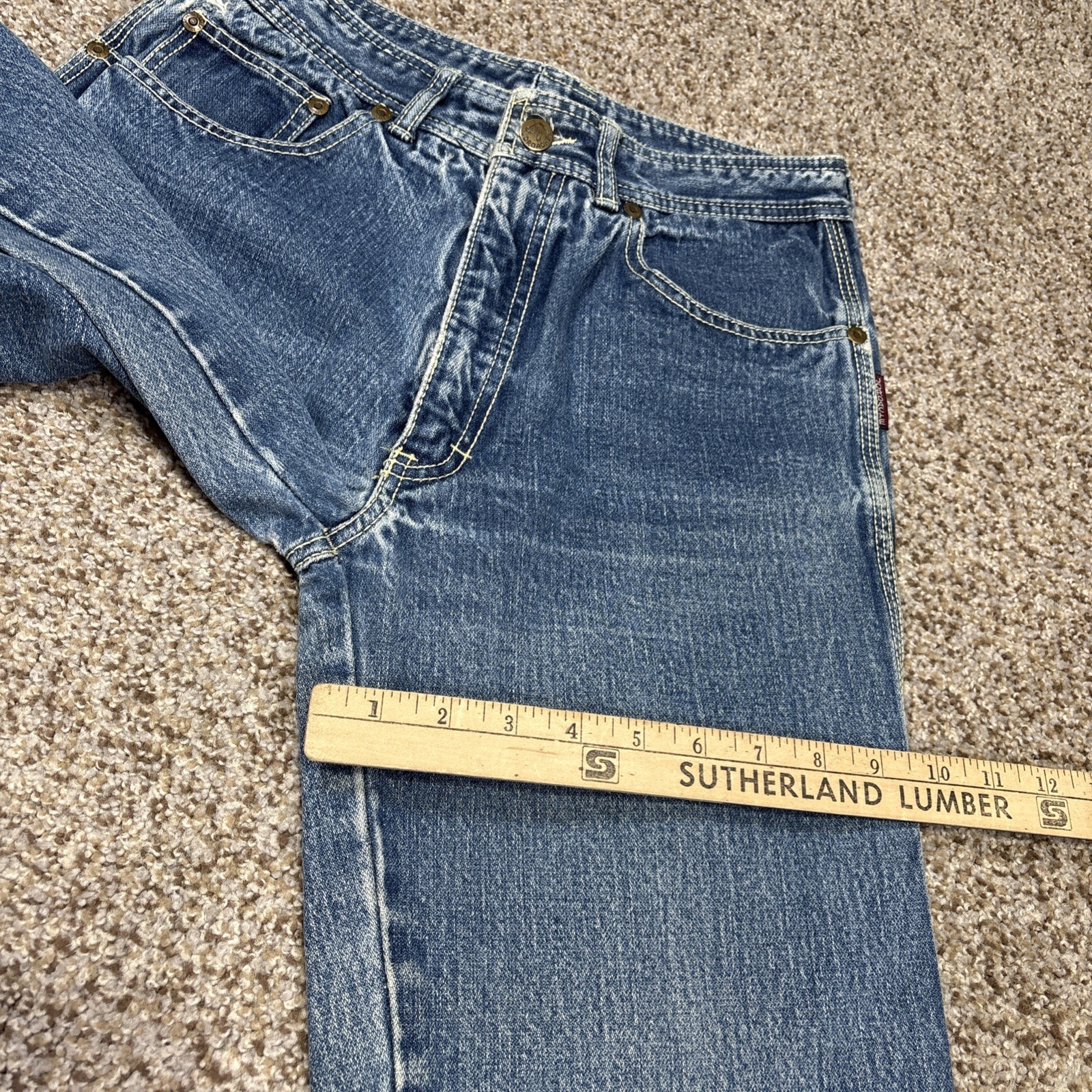 Vintage Jordache Jeans Womens 31L High Rise Hong Kong Horse Head 80s Fits 26x30 - View 13