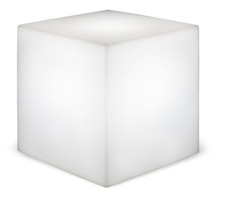 Cube Lumineux Lampe D'Extérieur Câble Fiche B : 43 CM IP65 Blanc LED 6500 K E27