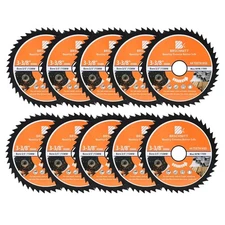 HSS Circular Saw Blade 3 3/8inch - BRSCHNITT 10pcs 44T 3/5"-3/8" Bore Cutting