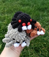 Mine Spider Plush Crochet Handmade Plushie Amigurumi Stuffed Toy