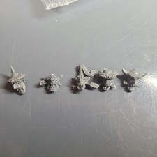 Warhammer Old World Orcs Goblins Bits Goblin Wolf Riders Helmet Hat Heads x5