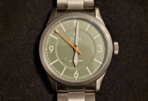 Traska Summiteer Sage Green Dial 24J Very Good Condition!