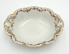 Haviland & Co. Limoges Schleiger 975 Oval Serving Bowl Pink Roses Gold Trim