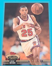 1992 Stadium Club    #241 Doc Rivers New York Knicks Basketball Card E6