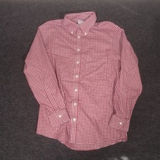 Brooks Brothers Stretch Oxford Button Up Shirt Mens 16-32/33 Pink Long Sleeve