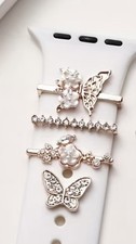 Diamond/Rose Gold Strap Decorative Metal Charms for Apple Watch Band Watch Band 