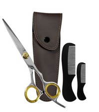 Moustache Beard Hair Trimming Cutting 6.0  Scissors Shears Men Grooming Tools