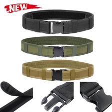 Heavy-Duty Tactical Belt Military-Grade Nylon Web Quick-Release EDC Utility Belt