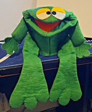 The Puppet Factory Frog Hand Puppet Green 1977 Palo Alto Calif All New Materials