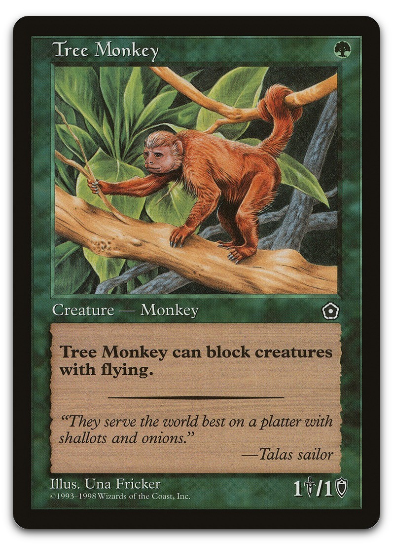 Tree Monkey (NM) Portal Second Age P02 Magic MTG