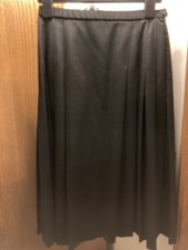 Pendleton 100 Pure Wool Black Skirt Size 12 100 Virgin Wool Petite Made In USA