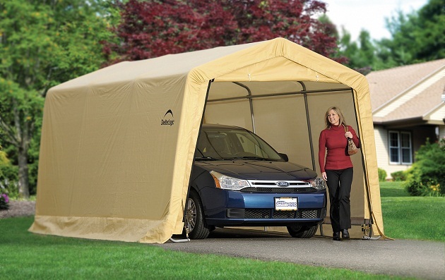 Shelterlogic 10x15x8 Auto Shelter Portable Garage Carport Canopy