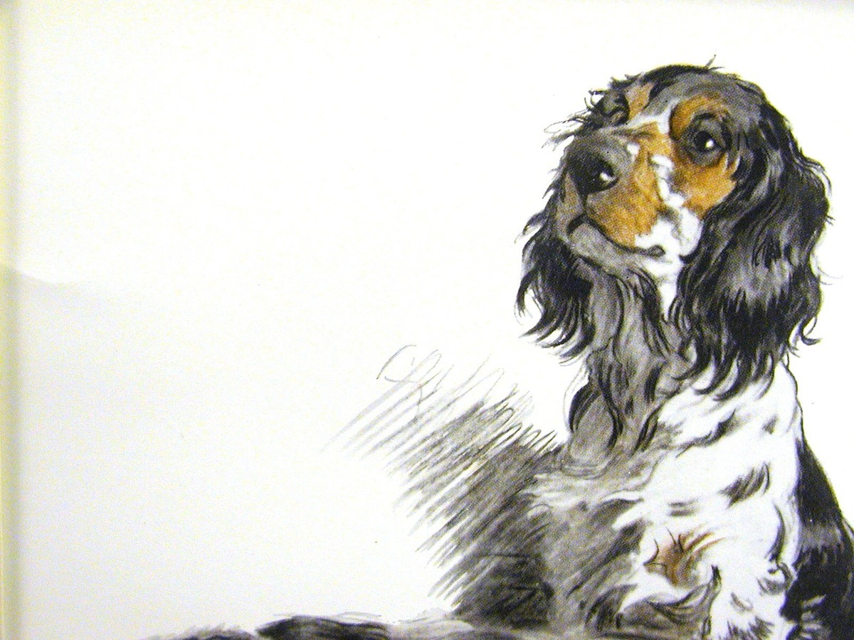 版画 ALAIN,DANIEL BONNEC lithograph Art Print : Charles-François Daubigny - The Bridge : Vintage Wall