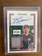 2022 Panini USA Baseball Titan Targac Auto Relic