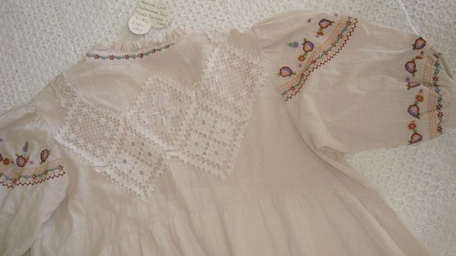 Magnolia Love not pearl L XL tunic Dress Long top Embroidered Loose fit boho - Picture 12 of 15