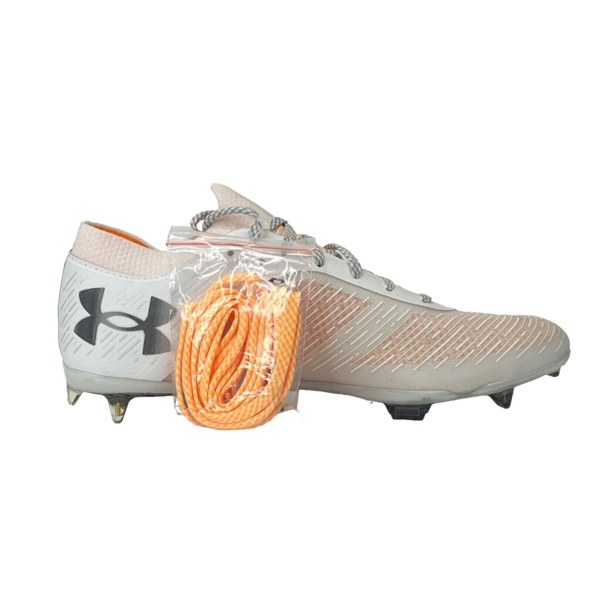 Under Armour Shadow Pro FG White Orange Shock Soccer Cleats  display picture 1
