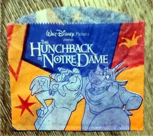 The Hunchback of Notre Dam - Burger King - Small French Fry Paper Holder - 1996