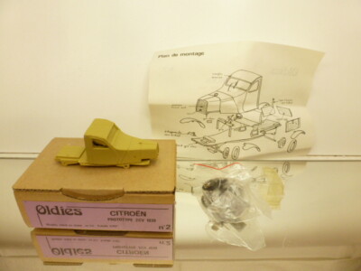 OLDIES 2 CITROEN PROTOTYPE 2CV 1939 PICKUP - RESIN KIT 1:43 - VERY GOOD IN BOX