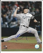 Matt Lindstrom Florida Marlins Signed Auto 8x10 Photo Autograph 