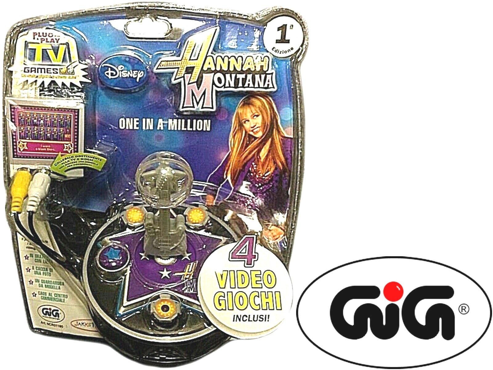 Hannah Montana Disney 4-in-1 TV Game - Stock 5 Pz. per Collezionisti