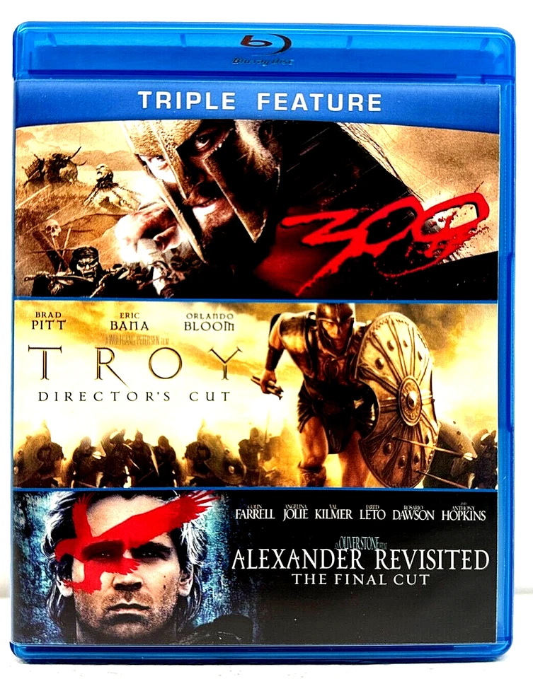 300/Troy/Alexander Revisited Triple Feature Blu-ray Warner Bros Foto 2 de 4