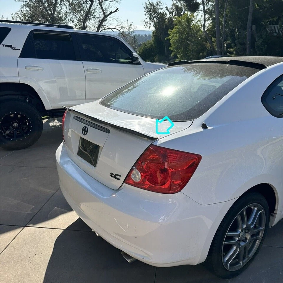 Alerón trasero plano negro 255YC Duckbill para cupé Scion tC 2005~2010 Foto 3 de 4